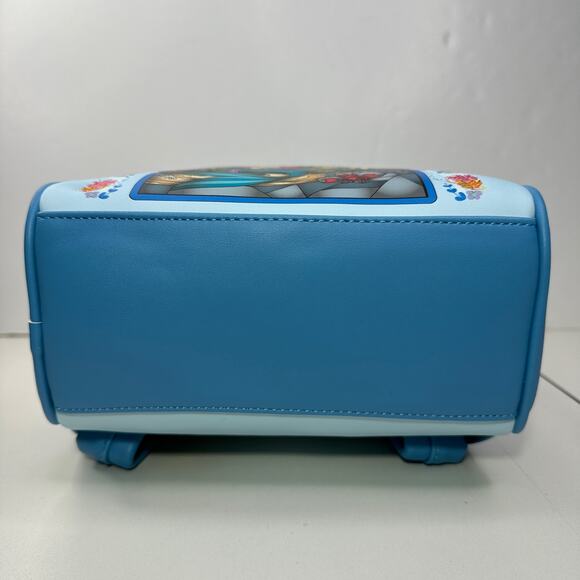 New Loungefly Disney Princess Series Little Mermaid Stain Glass Backpack NWT - Picture 16 of 16